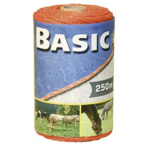 Dodatki za električnega pastirja - ŽICA BASIC oranžna 3x0,16 (60kg) - 250m
