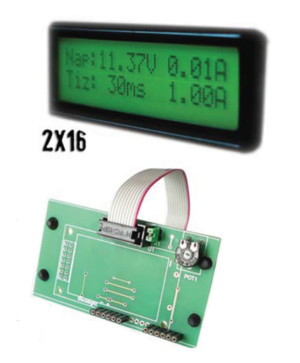 LCD 3.3V/5V_ 2 X 16 - izdelan in preizkušen