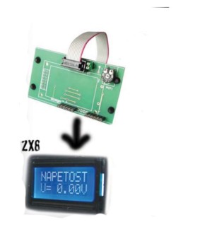 LCD 3.3V/5V_ 2 x 8 - izdelan in preizkušen